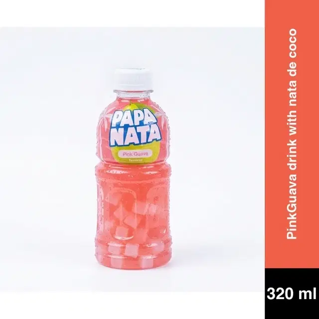 PapaNata PinkGuava Drink With Nata De Coco 320 ml
