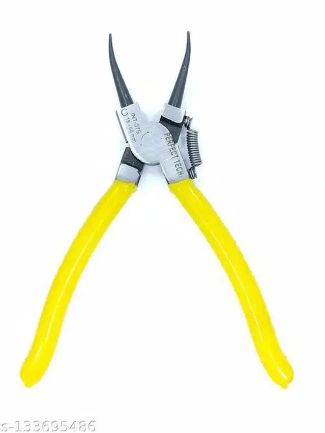 Circlip Plier, Yellow, 7 inches