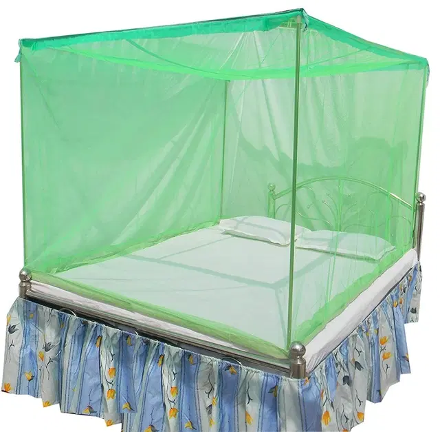 Nylon Mosquito Net for Home, Green, 4x6 Feet