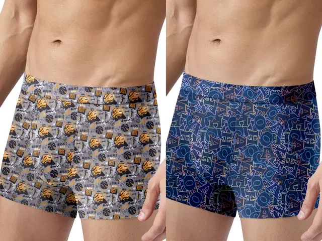 Micro Modal Printed Trunk for Men, Pack of 2 (Multicolor, S)