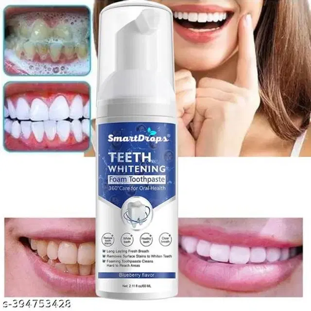 Smartdrops Teeth Whitening Foam, 60 ml