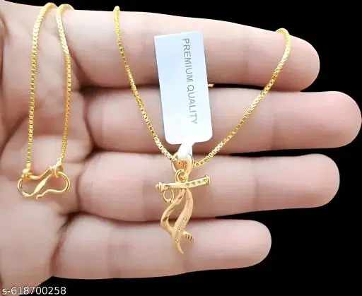 Pendant with Chain for Women (Gold)
