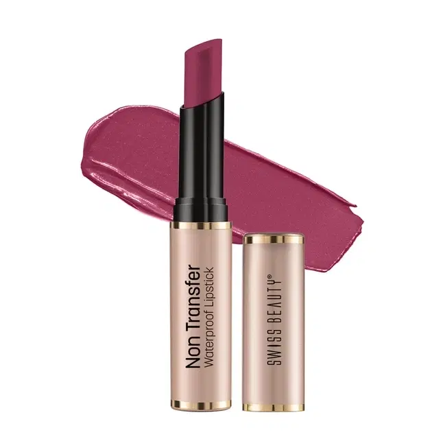 Swiss Beauty Non-Transfer Waterproof Lipstick With Jojoba Seed Oil, Shade- Pink-Blossom, 3 g