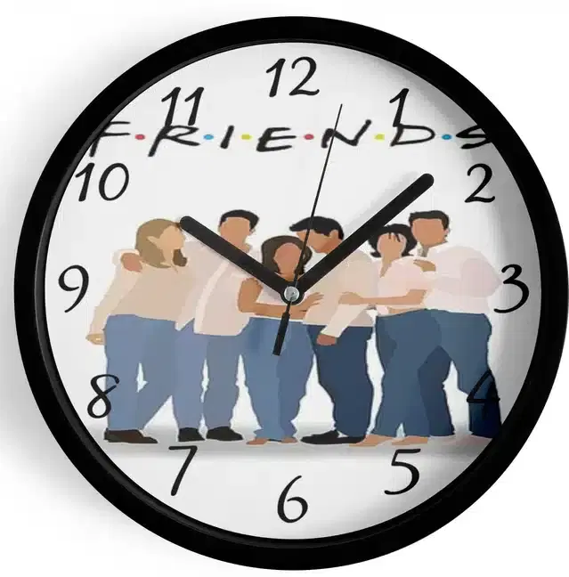 Analog Wall Clock for Home, Multicolor, 7 Inches