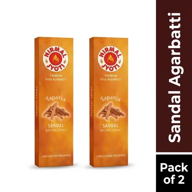Nirmal Jyoti Sandal Agarbatti 2X125 g (Pack of 2)