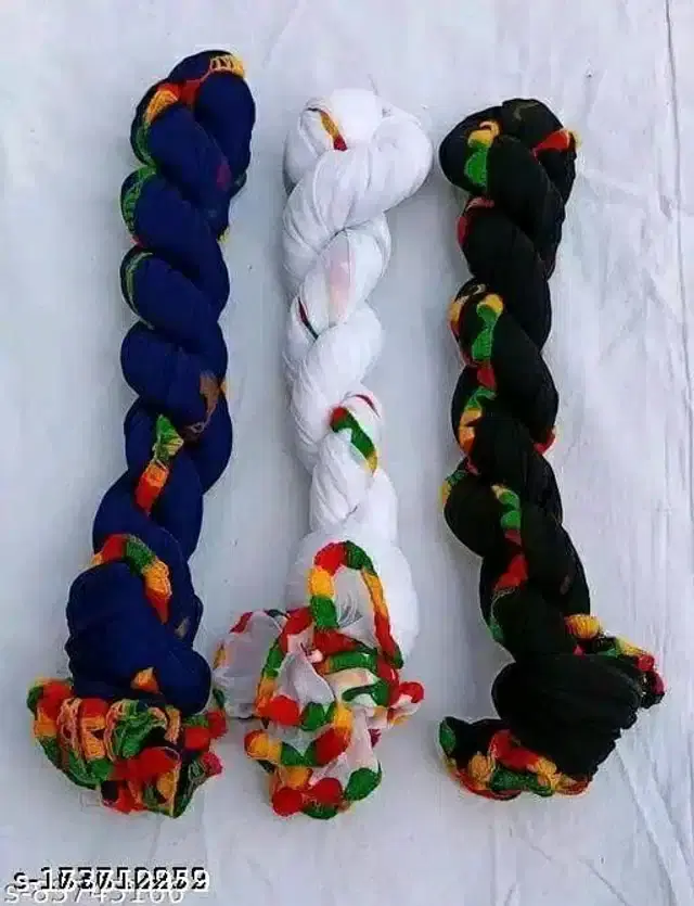 Dupatta for Women, Pack of 3 (Multicolor, 2 m)