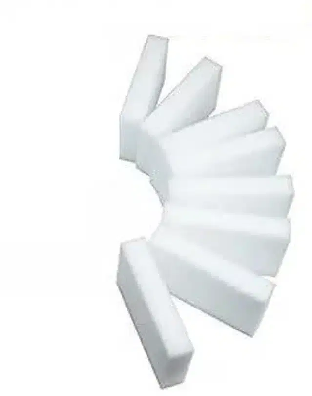 Long Lasting Cleaning Scrubber, White, Pack of 8