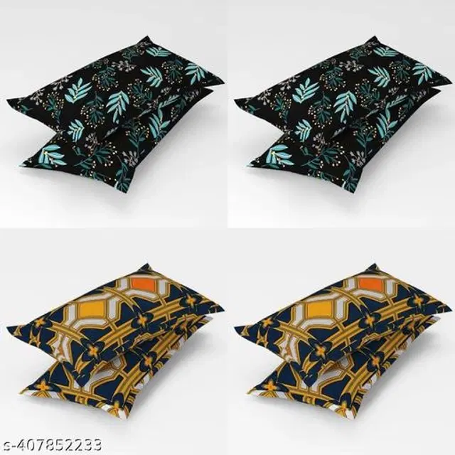 Cotton Pillow Covers, Multicolor, 17x27 inches, Pack of 8