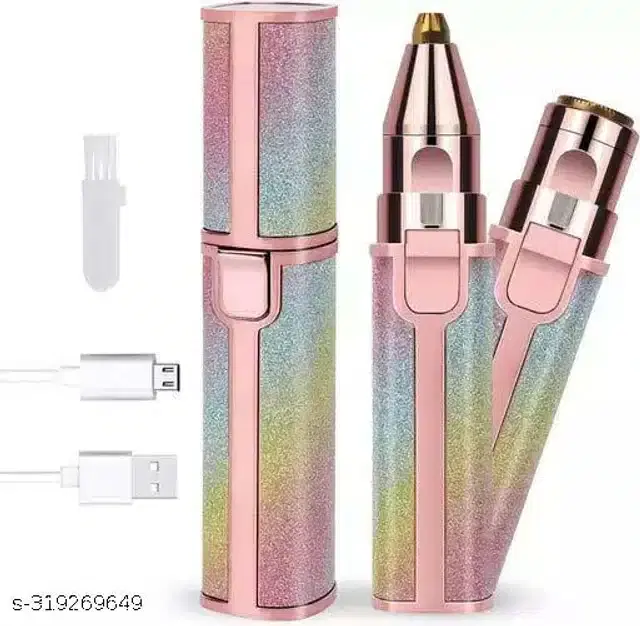 2 in 1 Eyebrow Trimmer, Multicolor