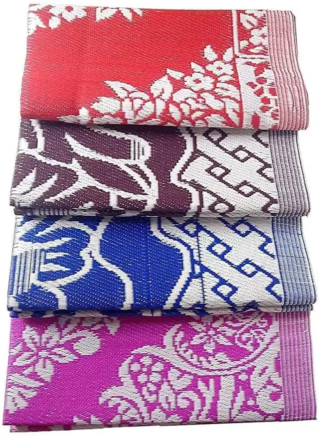 Plastic Floor Mat, Assorted, 4x6 feet