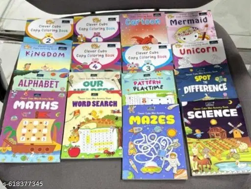 16 in1 Mini Coloring and Activity Books Combo  Creative Learning Coloring Fun Tasks for Toddlers preschoolers with Fun Pictures and Brain Boosting Tasks 512 pages of interactive activity