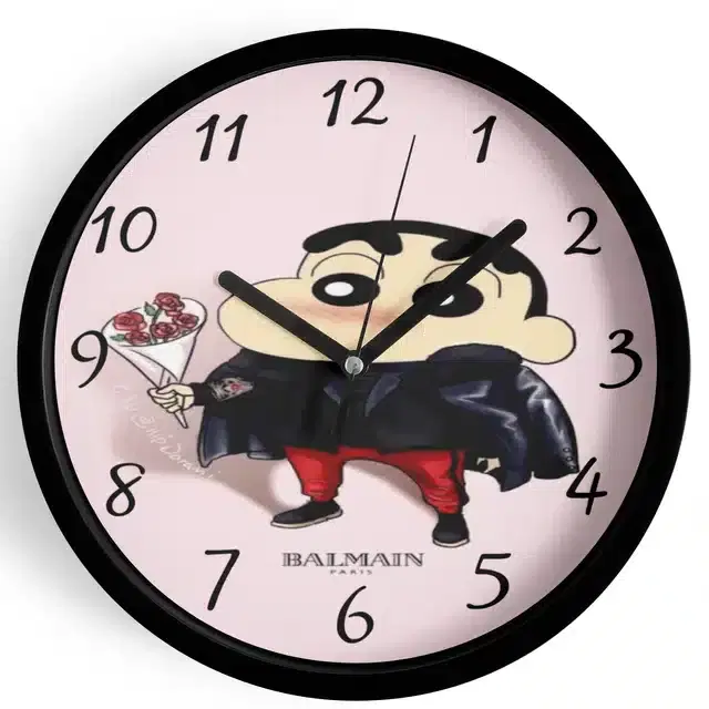 Shinchan Analog Wall Clock, Multicolor, 7 Inches