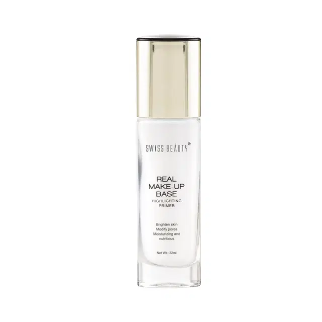 Swiss Beauty Real Makeup Base Highlighting Primer, Shade- 01 Natural Tint, 32 ml
