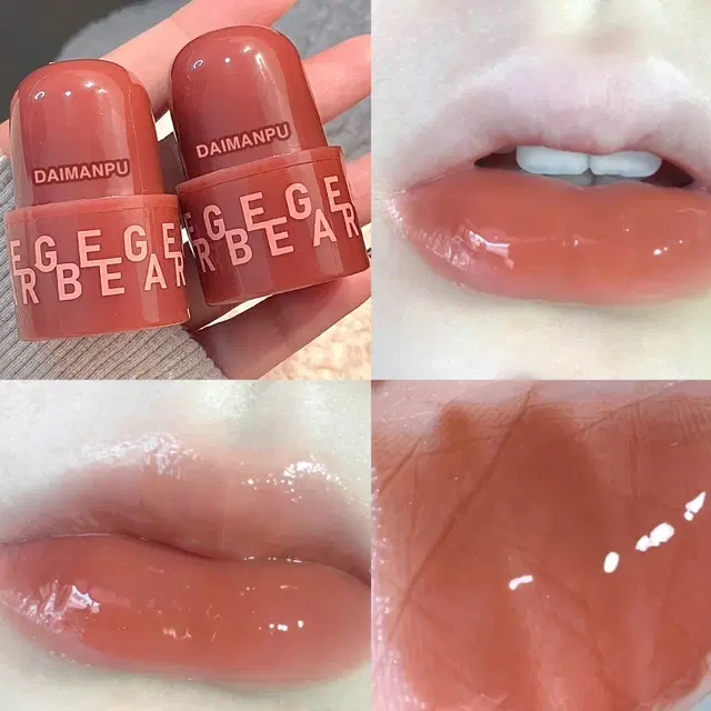 Gegebear Lip Balm for Women, Red, 5 ml