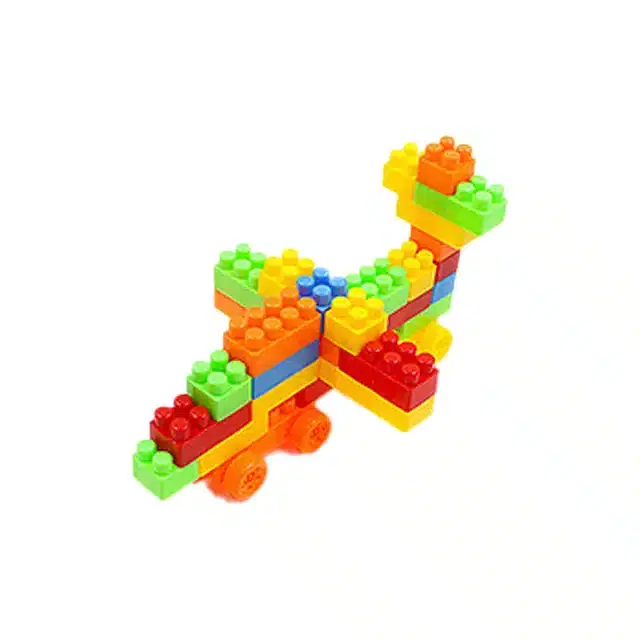 Plastic Educational Stem 100 Pcs Building Blocks Toy Set for Kids, Multicolor