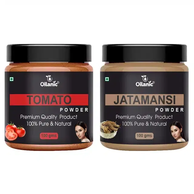 Natural Tomato & Jatamansi Powder for Skin & Hair, Pack of 2, 100 g