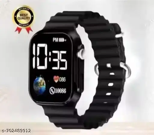 Kids Digital Watches Black PU Plastic (Free Size)