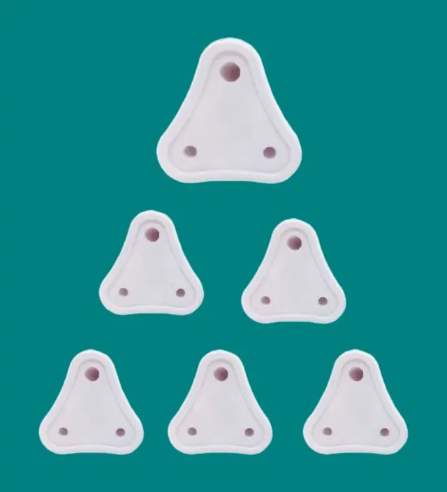 Child Safety Electric Socket Plug Guards, White, Pack of 6