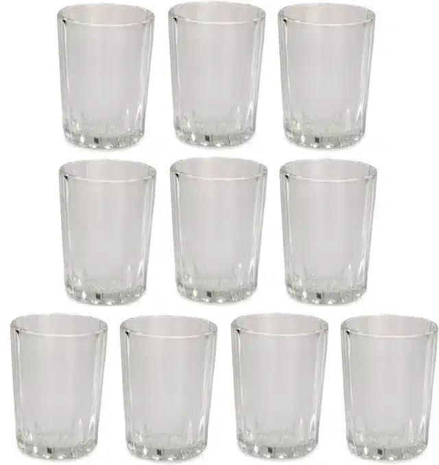 Liquor cum Cocktail Glasses, Transparent, 200 ml, Pack of 10