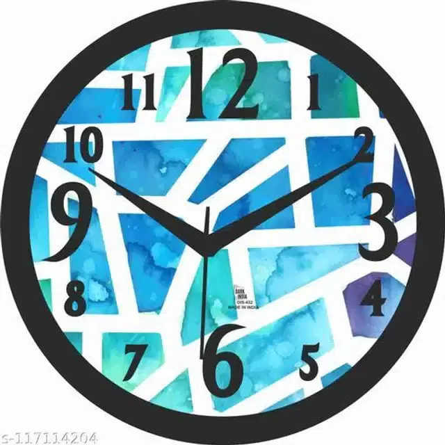 Designer Analog Wall Clock, Multicolor