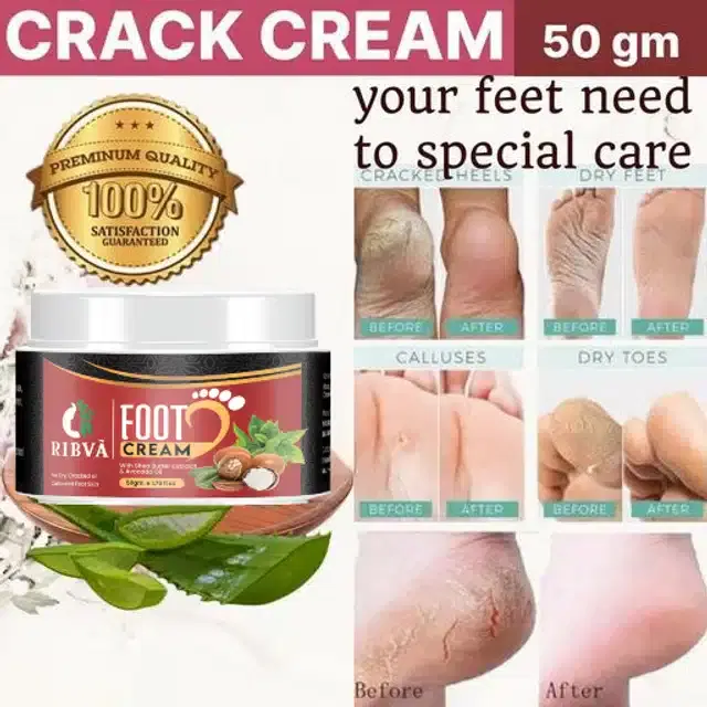 Ribva Foot Crack Care Cream, 50 g