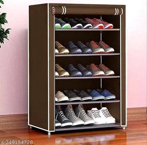 Metal 5 Layer Collapsible Multipurpose Rack, Brown