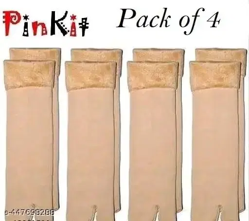 Woolen Socks for Women (Beige, Free Size)