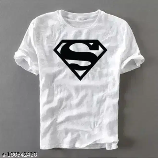 Half Sleeves T-Shirt for Men (White, XL)