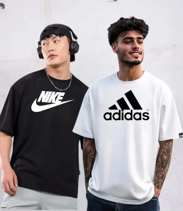 Poly Blend Half Sleeves Printed T-Shirt for Men (White & Black, M) (Pack of 2)