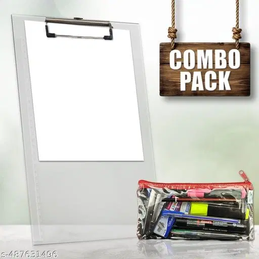 Unique Clipboard & TP Zipper Bag Pack, Set of 2