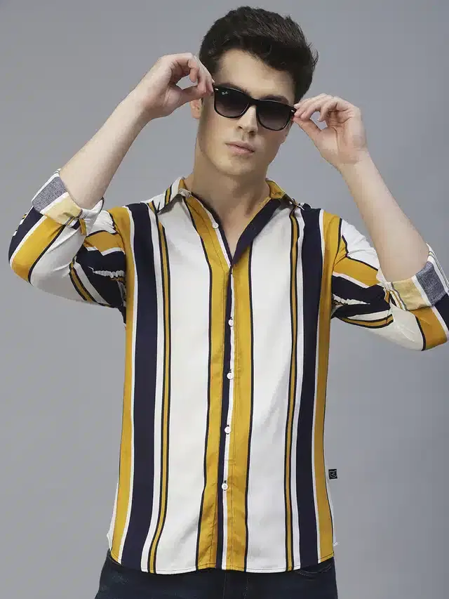 Full Sleeves Shirt for Men (White, M)