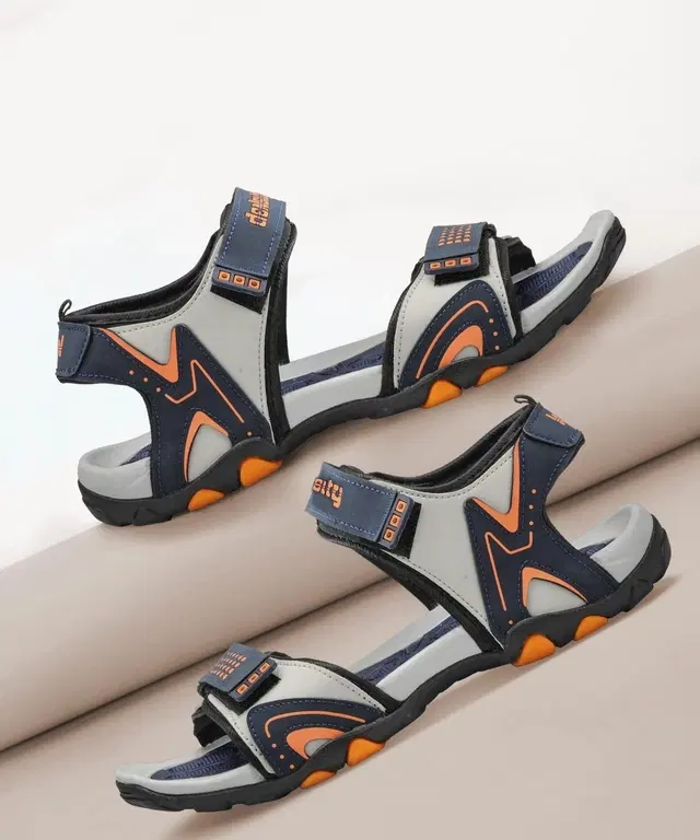 Sports Sandals for Men (Orange, IND-6)