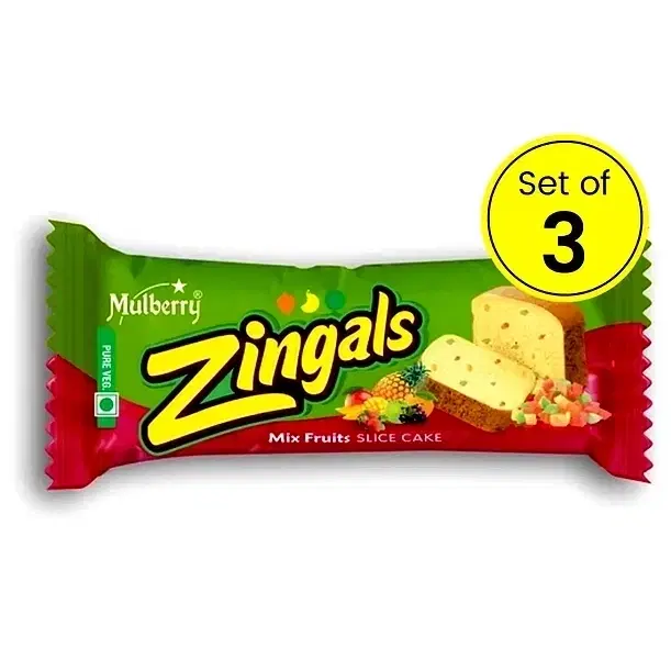 Mulberry Zingals Mixfruit Veg Cake 3X55 g (Pack Of 3)