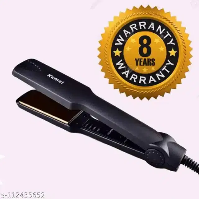 Plastic Hair Straightener, Black