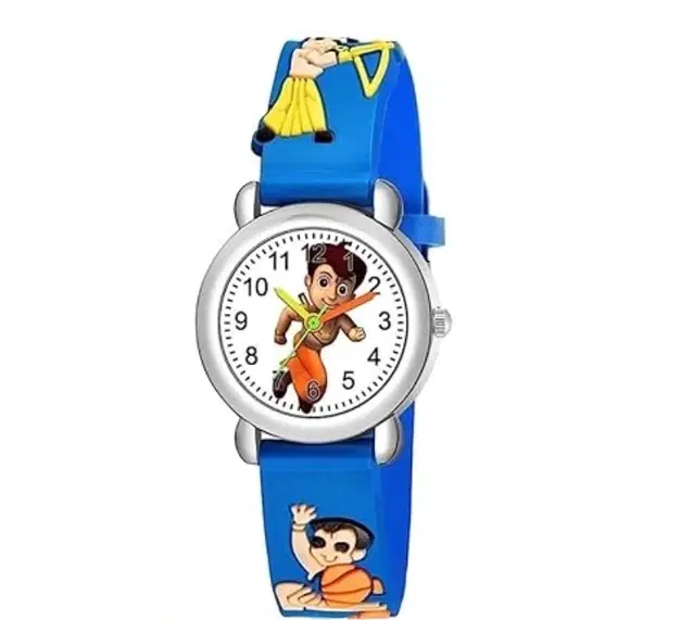 Silicon Analog Watch for Boys, Blue