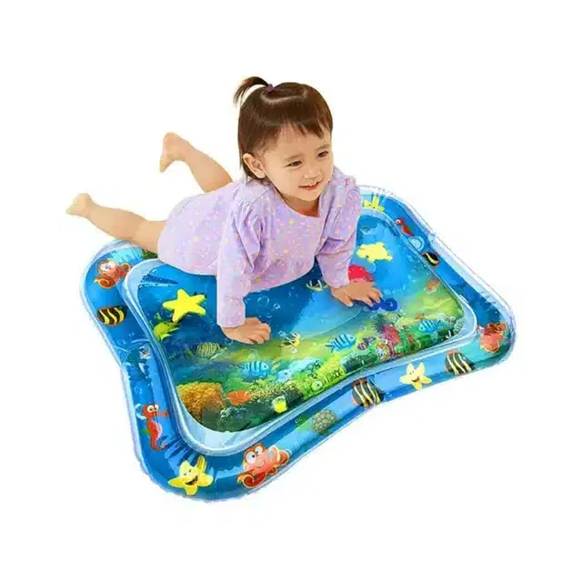 Water Play Mat for Babies, Blue