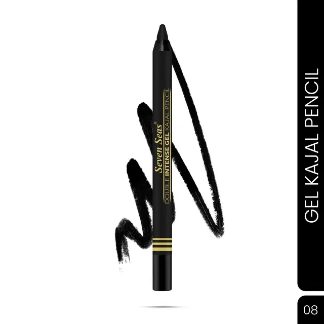 Seven Seas Smoke Eyes Kajal for Women, Black (2.5 g)