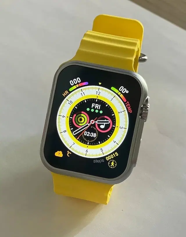 Silicone T800 Ultra Smartwatch, Yellow