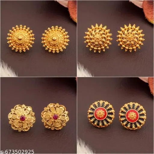 Latest Design Earrings/Studs/Bali Combo For Women'S/Girls