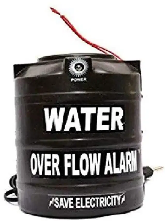 Plastic Water Tank Overflow Alarm, Black