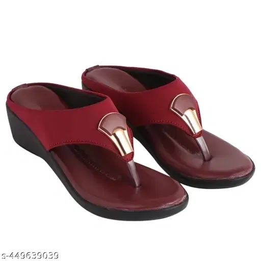 Acknew Women Flat, Maroon (6)