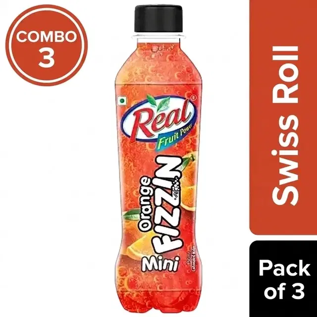 Real Fizzin Orange 3X600 ml (Pack of 3)