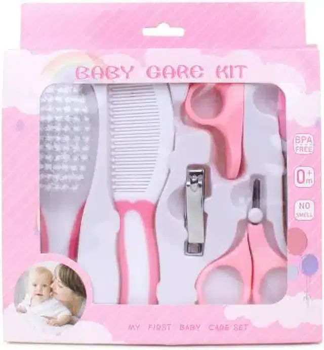 Manicure & Pedicure Kit for Kids, Pink & White, Set of 6