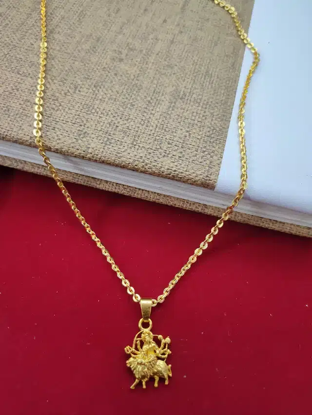 Gold Plated Pendant with Chain