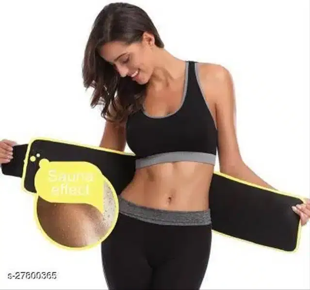 Sweat Belt for Unisex, Black, Free Size