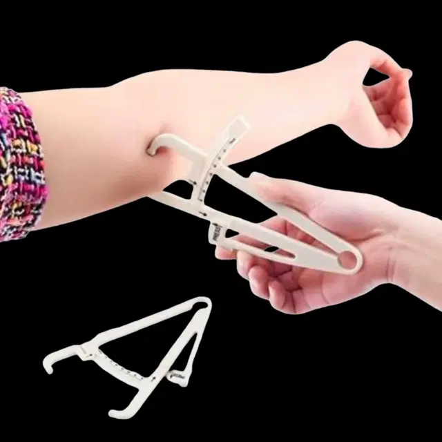 Lightweight Eco-Friendly Body Fat Measuring Caliper, Multicolor, Pack of 1