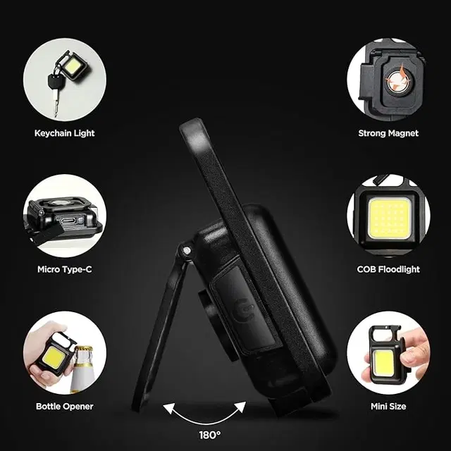 Portable USB Rechargeable Camping Flash Light, White