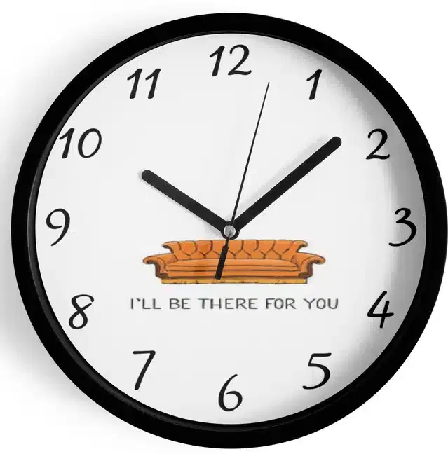 Analog Wall Clock for Home, Multicolor, 7 Inches