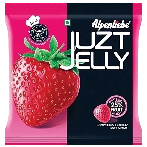 Alpenliebe Juzt Jelly Strawberry Flavour Pouch 155.4 g