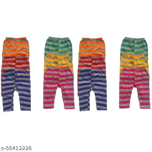 Woolen Thermal Bottomwear for Kids, Pack of 12 (Multicolor, 12-18 Months)